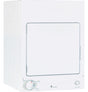 GE Appliances Spacemaker?? 120V 3.6 cu. ft. Capacity Stationary Electric Dryer - DSKS333ECWW