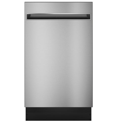 GE Appliances Profileƒ?› ENERGY STAR 18" ADA Compliant Stainless Steel Interior Dishwasher with Sanitize Cycle - PDT145SSLSS