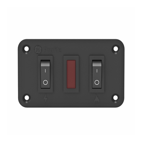 GE Appliances RV Dual Fuel Toggle Control – Electric & Gas – Black – PMBSRS