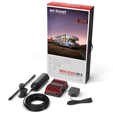 WEBOOST DRIVE REACH RV II CELLULAR SIGNAL BOOSTER KIT FOR RVs - 5G READY - 474061