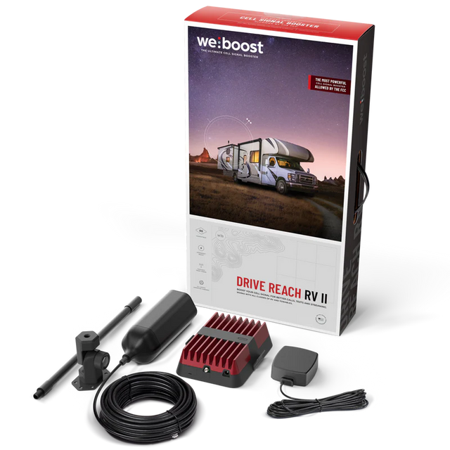 WEBOOST DRIVE REACH RV II CELLULAR SIGNAL BOOSTER KIT FOR RVs - 5G READY - 474061