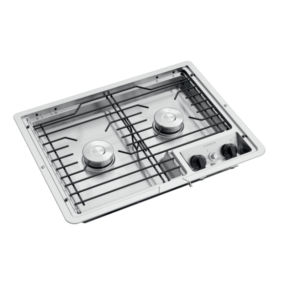 Dometic 2-Burner Drop-In Gas Cooktop, Stainless - 9108917578