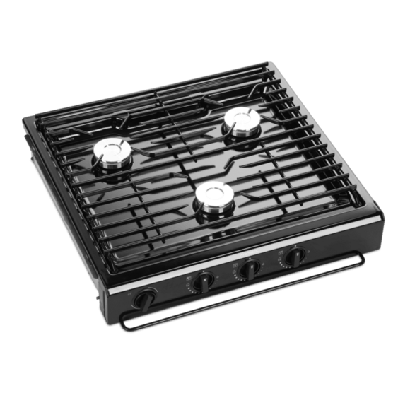 Dometic 3-Burner Slide-In Gas Cooktop, Black - 9600005916