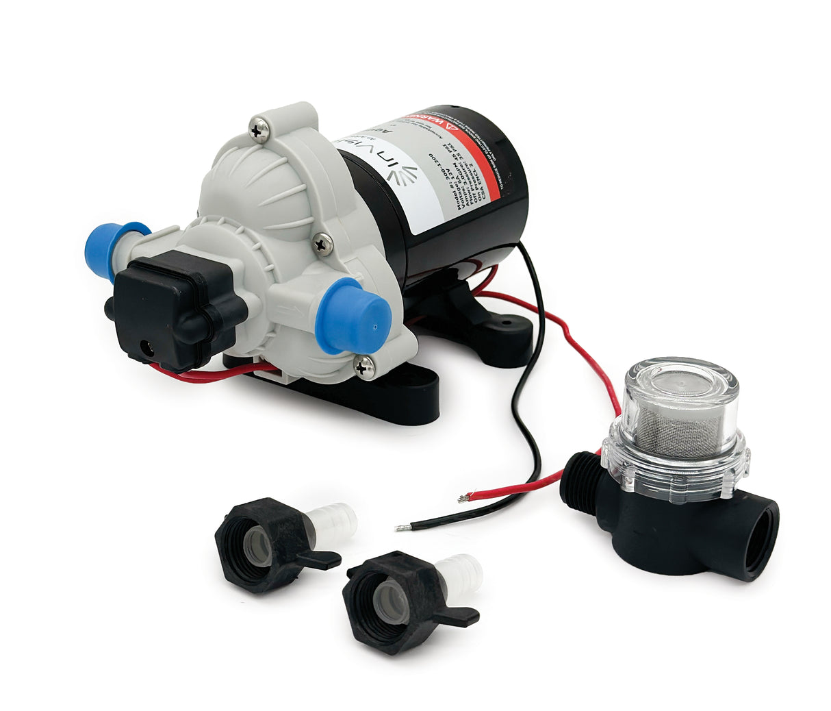 Invision 12V Water Aqua Pump 3.0GPM with Strainer - 320-1200