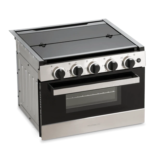 Dometic CRG3335LIFBB 17" 3-Burner Built-In RV Cooktop Range – Brushed Stainless Steel – 9610002671