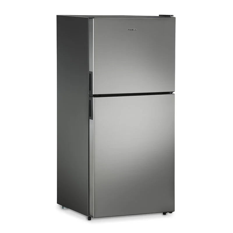 Refrigerador con compresor de CC de 12 V y bisagra derecha, serie DMC de Dometic, de 8 pies cúbicos, de acero inoxidable / 51-9600028282