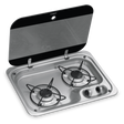 Dometic 2-Burner Drop-In Gas Cooktop, Stainless / 9600037307