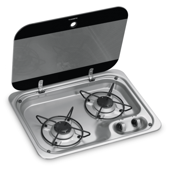 Dometic 2-Burner Drop-In Gas Cooktop, Stainless / 9600037307