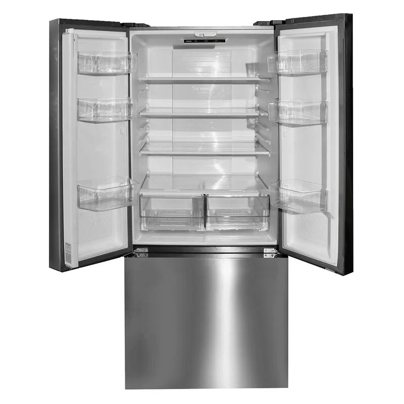 Refrigerador Everchill de 17 pies cúbicos, 12 V CC, puertas francesas, acero inoxidable / 54-2022302290