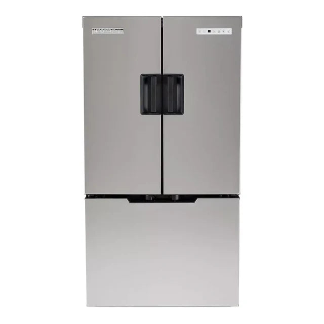 Refrigerador con compresor de CC de 12 V y 10 pies cúbicos de Norcold Polar, bisagra derecha, acero inoxidable / 50-N10DCSSR