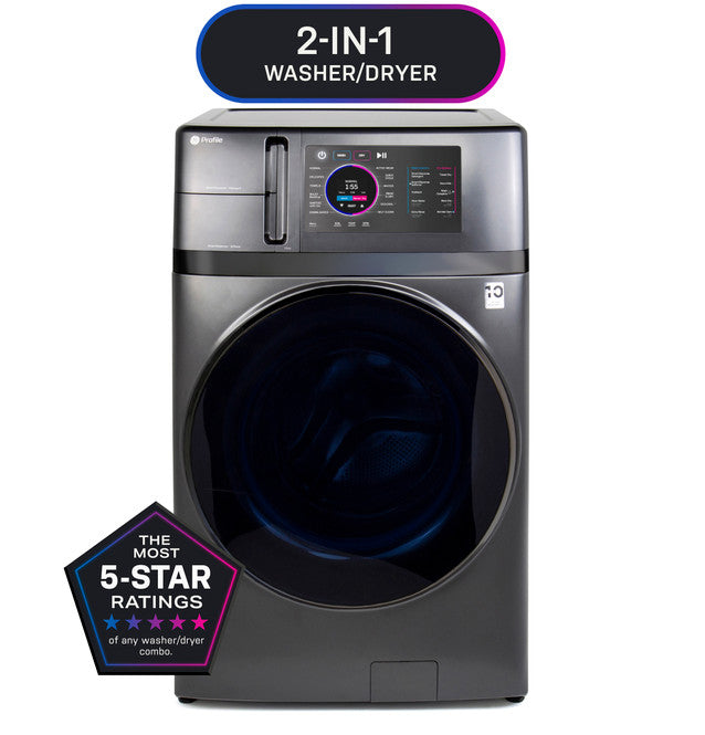 GE Appliances Profile ENERGY STAR 4.8 cu. ft. Capacity UltraFast Combo with Ventless Inverter Heat Pump Technology Washer/Dryer - PFQ97HSPVDS