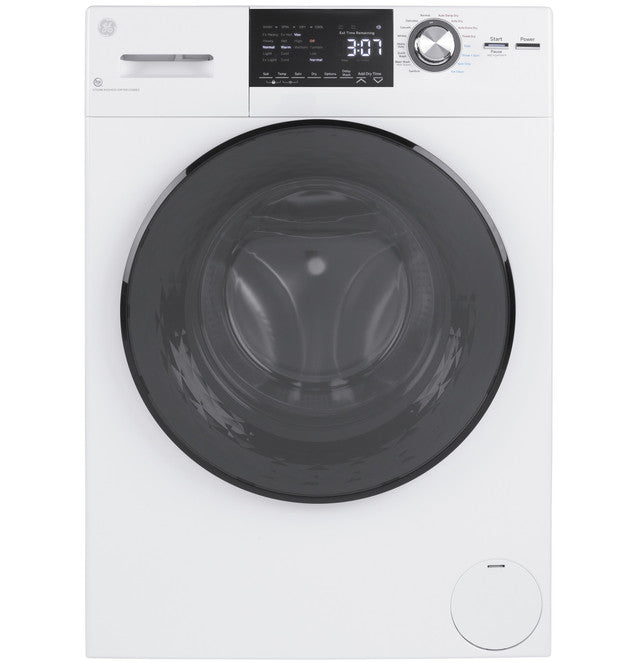 GE Appliances 24" 2.4 cu. ft. Capacity Front Load Washer/Condenser Dryer Combo - GFQ14ESSNWW